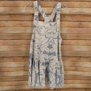 Urban Outfitters Floral Blue/White Jumper Mini Dress XS